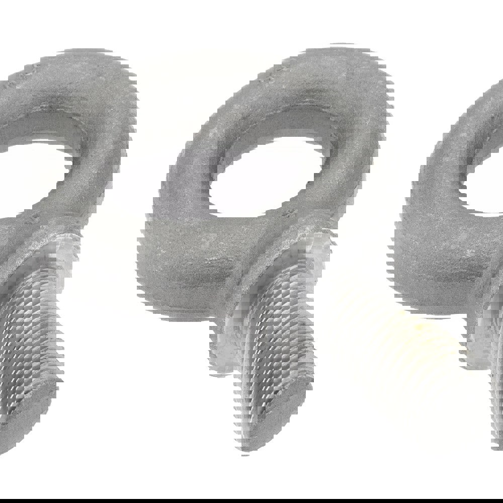 Fixed Lifting Eye Bolt: With Shoulder, 6,300 lb Capacity, M20 x 2.50 Thread, Grade 1030 Steel